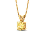 Load image into Gallery viewer, 5-ct-four-prong-fancy-lab-grown-round-vived-yellow-stone-pendant-in-yellow-gold-fdpd8469rogvyellowangle2-3.00ct-nl-yg.jpg?v=1786082427