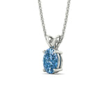 Load image into Gallery viewer, 5-ct-oval-shaped-fancy-lab-grown-vived-blue-stone-pendant-in-white-gold-fdpd8469ovgvblueangle2-5.00ct-nl-wg.jpg
