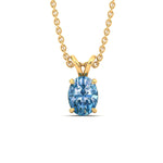 Load image into Gallery viewer, 5-ct-oval-shaped-fancy-lab-grown-vived-blue-stone-pendant-in-yellow-gold-fdpd8469ovgvblueangle1-5.00ct-nl-yg.jpg