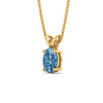 Load image into Gallery viewer, 5-ct-oval-shaped-fancy-lab-grown-vived-blue-stone-pendant-in-yellow-gold-fdpd8469ovgvblueangle2-5.00ct-nl-yg.jpg