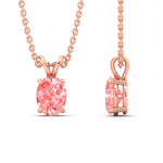 Load image into Gallery viewer, 5-ct-oval-shaped-fancy-lab-grown-vived-pink-stone-pendant-in-rose-gold-fdpd8469ovgvpinkangle3-5.00ct-nl-rg.jpg