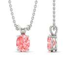 Load image into Gallery viewer, 5-ct-oval-shaped-fancy-lab-grown-vived-pink-stone-pendant-in-white-gold-fdpd8469ovgvpinkangle3-5.00ct-nl-wg.jpg