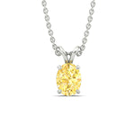 Load image into Gallery viewer, 5-ct-oval-shaped-fancy-lab-grown-vived-yellow-stone-pendant-in-white-gold-fdpd8469ovgvyellowangle1-5.00ct-nl-wg.jpg