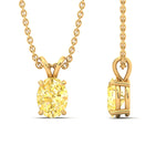 Load image into Gallery viewer, 5-ct-oval-shaped-fancy-lab-grown-vived-yellow-stone-pendant-in-yellow-gold-fdpd8469ovgvyellowangle3-5.00ct-nl-yg.jpg