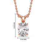 Load image into Gallery viewer, https://www.fascinatingdiamonds.com/cdn/shop/files/5-ct-oval-solitaire-pendant-in-rose-gold-FDPD8469OV-5CT-ANGLE1-RG-HW_1200X1200.jpg?v=1762143000