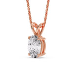 Load image into Gallery viewer, https://www.fascinatingdiamonds.com/cdn/shop/files/5-ct-oval-solitaire-pendant-in-rose-gold-FDPD8469OV-5CT-ANGLE2-RG_1200X1200.jpg?v=1762143000