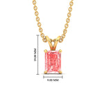 Load image into Gallery viewer, 5-ct-radiant-cut-fancy-lab-grown-vived-pink-solitaire-necklace-in-yellow-gold-fdpd8469ragvpinkangle1-5.00ct-nl-yg-hw.jpg