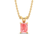 Load image into Gallery viewer, 5-ct-radiant-cut-fancy-lab-grown-vived-pink-solitaire-necklace-in-yellow-gold-fdpd8469ragvpinkangle1-5.00ct-nl-yg.jpg