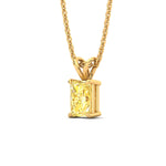 Load image into Gallery viewer, 5-ct-radiant-cut-fancy-lab-grown-vived-yellow-solitaire-necklace-in-yellow-gold-fdpd8469ragvyellowangle2-5.00ct-nl-yg.jpg