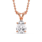 Load image into Gallery viewer, Color Lab Fancy Pear Shaped Diamond Solitaire Pendant