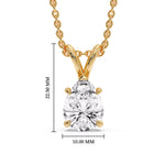 Load image into Gallery viewer, Color Lab Fancy Pear Shaped Diamond Solitaire Pendant