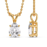Load image into Gallery viewer, Color Lab Fancy Pear Shaped Diamond Solitaire Pendant