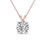 Load image into Gallery viewer, Round Cut Lab Diamond 4 Prong Solitaire Pendant For Women
