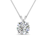 Load image into Gallery viewer, Round Cut Lab Diamond 4 Prong Solitaire Pendant For Women
