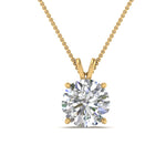 Load image into Gallery viewer, Round Cut Lab Diamond 4 Prong Solitaire Pendant For Women

