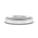 Load image into Gallery viewer, 6 MM Flat Stack Stepped Edge Comfort Fit Mens Wedding Band 14K White Gold | Cuts &amp; Carat
