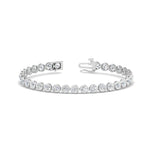 Load image into Gallery viewer, Round Lab Diamond Bezel Set Tennis Bracelet
