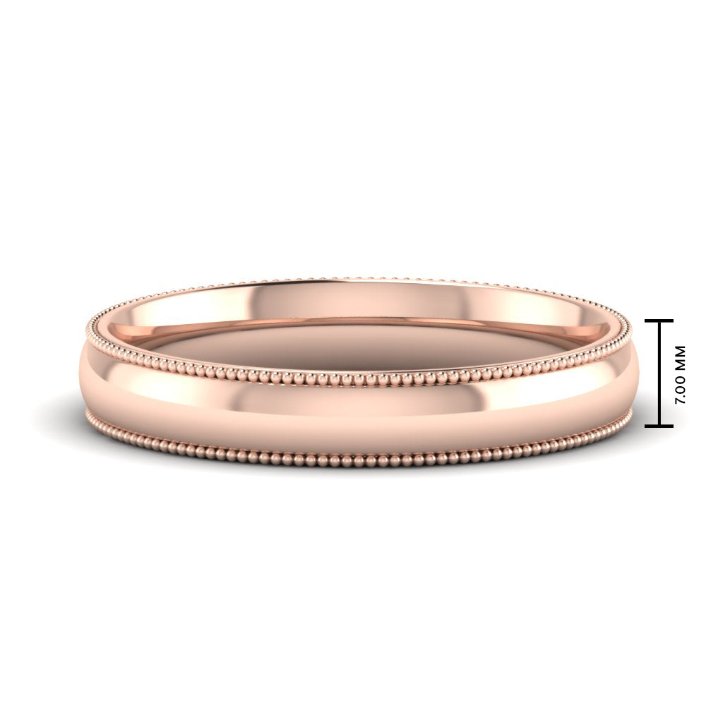 2MM To 6MM Milgrain Comfort Fit Stack Anniversary Ring