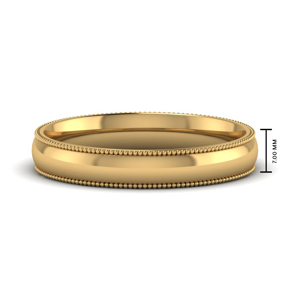 2MM To 6MM Milgrain Comfort Fit Stack Anniversary Ring