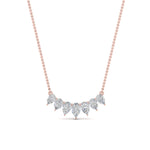 Load image into Gallery viewer, Pear Lab Diamond 7 Stone Graduated Necklace
