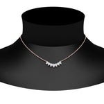 Load image into Gallery viewer, Pear Lab Diamond 7 Stone Graduated Necklace
