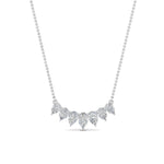 Load image into Gallery viewer, 1 Ctw 7 Pear Cut Lab Diamond Graduated Pendant Necklace For Women 14K Gold

