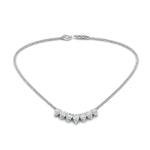 Load image into Gallery viewer, 1 Ctw 7 Pear Cut Lab Diamond Graduated Pendant Necklace For Women 14K Gold
