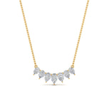 Load image into Gallery viewer, Pear Lab Diamond 7 Stone Graduated Necklace
