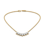 Load image into Gallery viewer, Pear Lab Diamond 7 Stone Graduated Necklace
