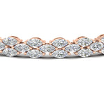 Load image into Gallery viewer, Beautiful Marquise Lab Diamond Tennis Bracelet
