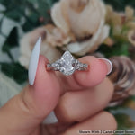 Load image into Gallery viewer, 2 Ct. Pear Shaped Lab Diamond Celtic Engagement Ring 14K Gold

