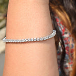 Load image into Gallery viewer, 2 To 15 Carat Lab Diamond Tennis Bracelet For Women 14K Gold
