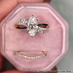 Load image into Gallery viewer, 1.70 Ct. Classic Vintage Marquise Lab Diamond Wedding Set 14K Gold

