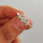 Load image into Gallery viewer, Lab Grown Round Cut Diamond 3 Stone Women Engagement Ring 14K Yellow Gold
