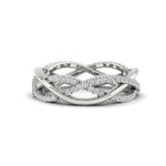 Load image into Gallery viewer, 0.48 Ct. Round Diamond Criss Cross Weave Wedding Band 14K Gold
