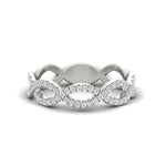 Load image into Gallery viewer, 0.26 Ct. Infinity Round Diamond Twist Wedding Band 14K Gold
