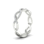 Load image into Gallery viewer, 0.26 Ct. Infinity Round Diamond Twist Wedding Band 14K Gold
