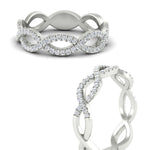 Load image into Gallery viewer, 0.26 Ct. Infinity Round Diamond Twist Wedding Band 14K Gold
