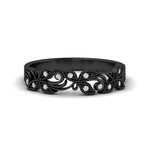 Load image into Gallery viewer, 0.08 Ct. Floral Diamond Wedding Anniversary Band 14K Gold
