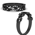 Load image into Gallery viewer, 0.08 Ct. Floral Diamond Wedding Anniversary Band 14K Gold
