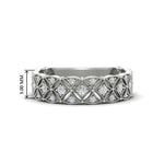 Load image into Gallery viewer, Milgrain Woven 0.16 Ct. Round Diamond Wedding Band 14K Gold
