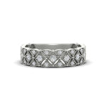 Load image into Gallery viewer, Milgrain Woven 0.16 Ct. Round Diamond Wedding Band 14K Gold
