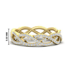 Load image into Gallery viewer, 0.62 Ct. Weave Round Diamond Wedding Band Ring
