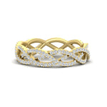 Load image into Gallery viewer, 0.62 Ct. Weave Round Diamond Wedding Band Ring
