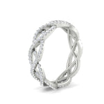Load image into Gallery viewer, 0.62 Ct. Weave Round Diamond Wedding Band Ring
