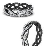 Load image into Gallery viewer, 0.62 Ct. Weave Round Diamond Wedding Band Ring
