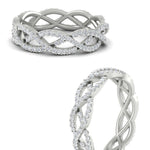 Load image into Gallery viewer, 0.62 Ct. Weave Round Diamond Wedding Band Ring
