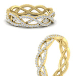 Load image into Gallery viewer, 0.62 Ct. Weave Round Diamond Wedding Band Ring
