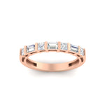 Load image into Gallery viewer, 0.85 Ct. Princess and Baguette Bar Set Wedding Band 14K Gold
