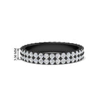 Load image into Gallery viewer, Double Row Lab Diamond Eternity Band Ring
